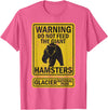 Montana Wildlife Nature Apparel Funny Glacier National Park Grizzly Brown Bear Souvenir Gift T-Shirt - Pink Heather