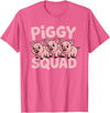 Piggy Squad - Matching Outfit Pig Lover Design T-Shirt - Pink Heather