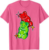 Urban Empyre Gummy Bear Candy Red Green T-Shirt - Pink Heather