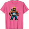 Jay Moe Design I Love Muscle Bear Funny Gay Big Tools LGBTQ Pride Vintage T-Shirt - Pink Heather