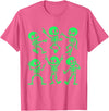 Dancing Skeletons by AlphaONE Dancing Skeletons Dance Challenge Girl Boys Kids Halloween T-Shirt - Pink Heather