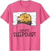 Sleeping & Napping Shirt Gifts For Nap Lovers Favorite Sleepshirt Lion, Napping Lion Pajama T-Shirt - Pink Heather