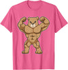 Snabdesign84 Bear Bodybuilder Bodybuilding Sports T-Shirt - Pink Heather