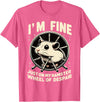 I’m fine, just on my hamster wheel of despair T-Shirt - Pink Heather