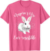 Angora Bunny Rabbit Funny Rabbit Ear-Resistible T-Shirt in Pink Heather