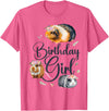Cute Guinea Pig Lover HD0 Guinea Pig Birthday Girl T-Shirt - Pink Heather