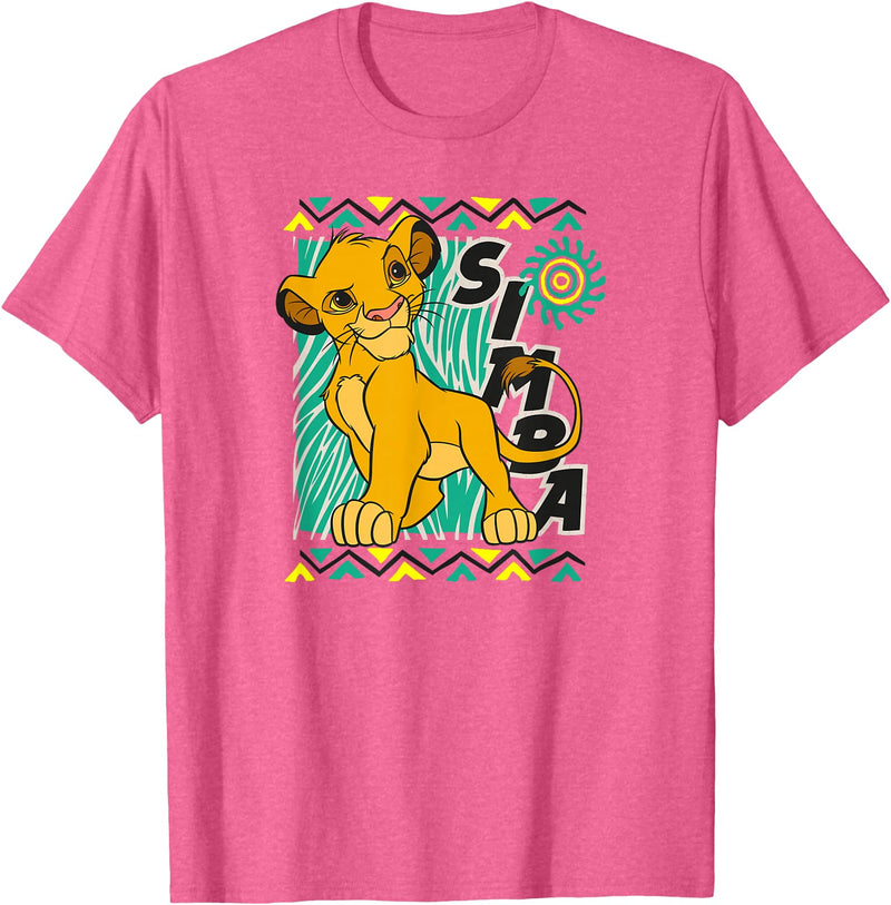 Disney - Lion King Classic Simply Simba T-Shirt - Pink Heather