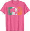 Buffalo - Saint Paddys Funny Ireland Flag Buffalo - Shamrock St. Patrick's Day Irish Flag T-Shirt - Pink Heather