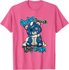 Funny Bear Smile Smile Through The Pain Teddy Bear Streetwear Sneaker Lovers T-Shirt - Pink Heather