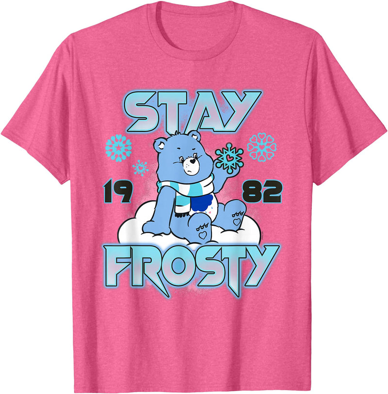 Care Bears Grumpy Bears Stay Frosty Christmas T-Shirt - Pink Heather