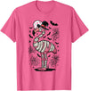 Flamingo Halloween Costume Mummy Spooky Flamingo Mummy T-Shirt - Pink Heather