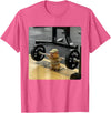 Hamster Deadlift Training Funny Cute Rat Weightlifting Meme T-Shirt - Pink Heather