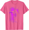 Krähe crow purple dye T-Shirt - Pink Heather