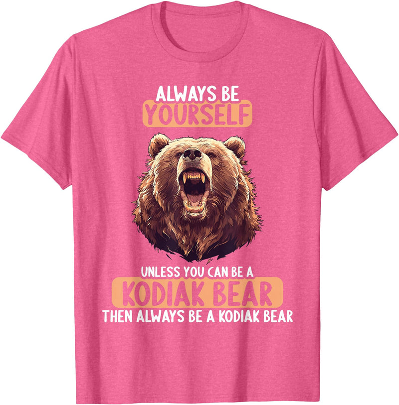 Kodiak Bears Kodiak Bear Lovers Shop Kodiak Bears Kodiak Bear T-Shirt - Pink Heather