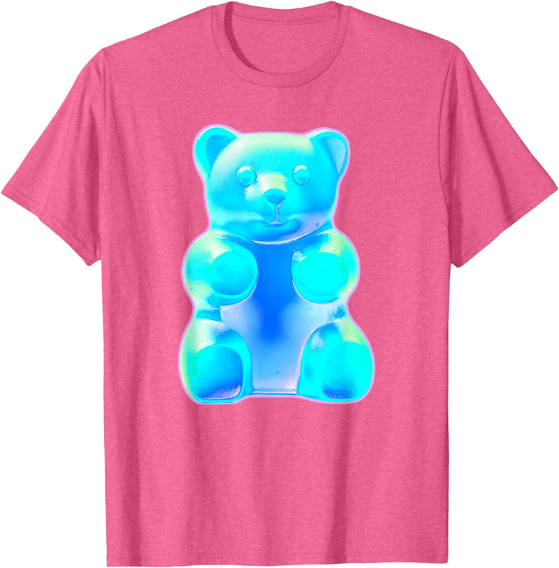 Urban Empyre Blue Gummy Bear T-Shirt - Pink Heather