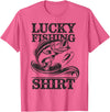 My Lucky Fishing Shirt Youth Teen Boys Bass Fish Men My Lucky Fishing Shirt Boy Youth Funny Fisherman Toddler T-Shirt - Pink Heather