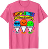 Halloween Shirts By HustlaGirl Snow Cones Cold Sweet and Colorful T-Shirt - Pink Heather