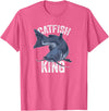 Catfish Gifts Catfish King Catfish Fishing T-Shirt - Pink Heather
