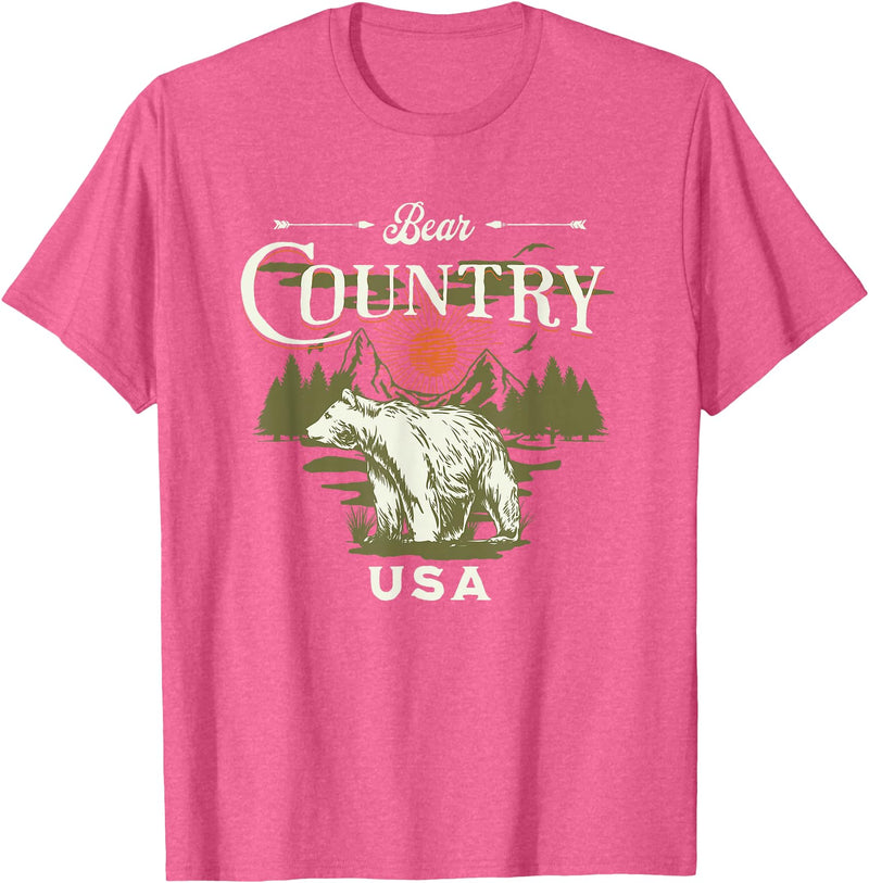 Bear Country USA Rapid City South Dakota T-Shirt - Pink Heather