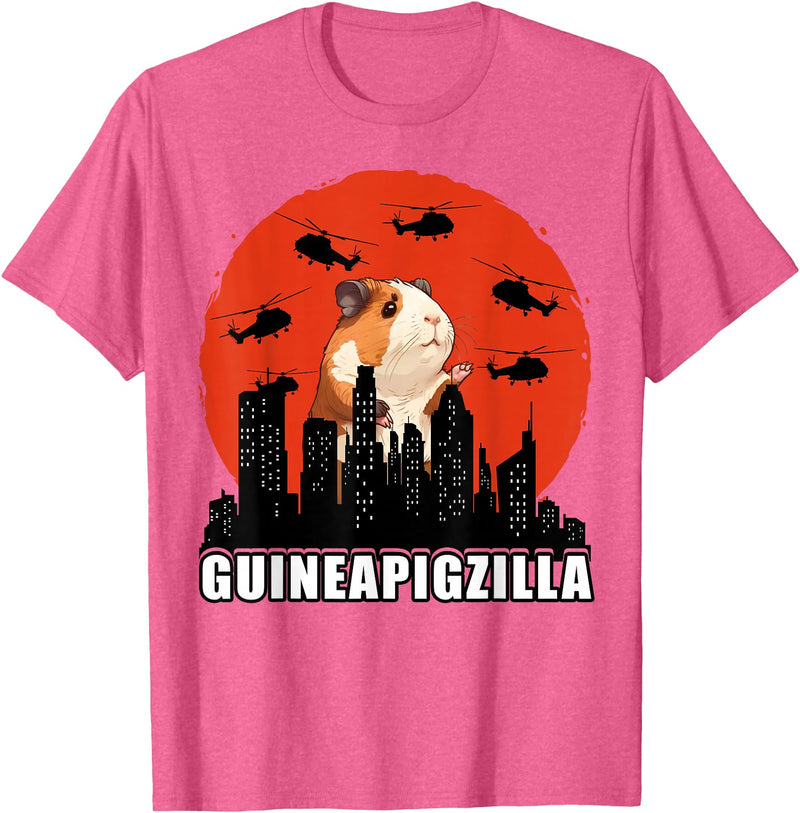 Guinea Pig Lovers Guinea Pig Tees Guinea Pig Shirt Furry Potato Vintage Guinea Pig Funny T-Shirt - Pink Heather