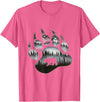 One Nature Designs Touching Ghost of the Spirit Bear Paw T Shirt T-Shirt - Pink Heather