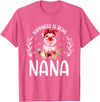 Mother's Day Matching Family Happiness Is Being A Nana Cute Pig T-Shirt - Pink Heather