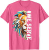 Lions Club members outfit gift Lions Club Members we Serve Outfit for Service Work T-Shirt - Pink Heather