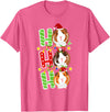 Cute Cavy Guinea Pig Clothes Accessories Piggie Santa Christmas Guinea Pig Lover Owner Stuff Piggy Cavy T-Shirt - Pink Heather