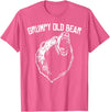 Miftees Grumpy Old Man Club Grumpy Old Bear T-Shirt - Pink Heather