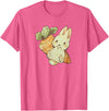 Cute Watercolor Kawaii Kids Girls Women Carrot Bunny Lover Hoodie in Pink Heather