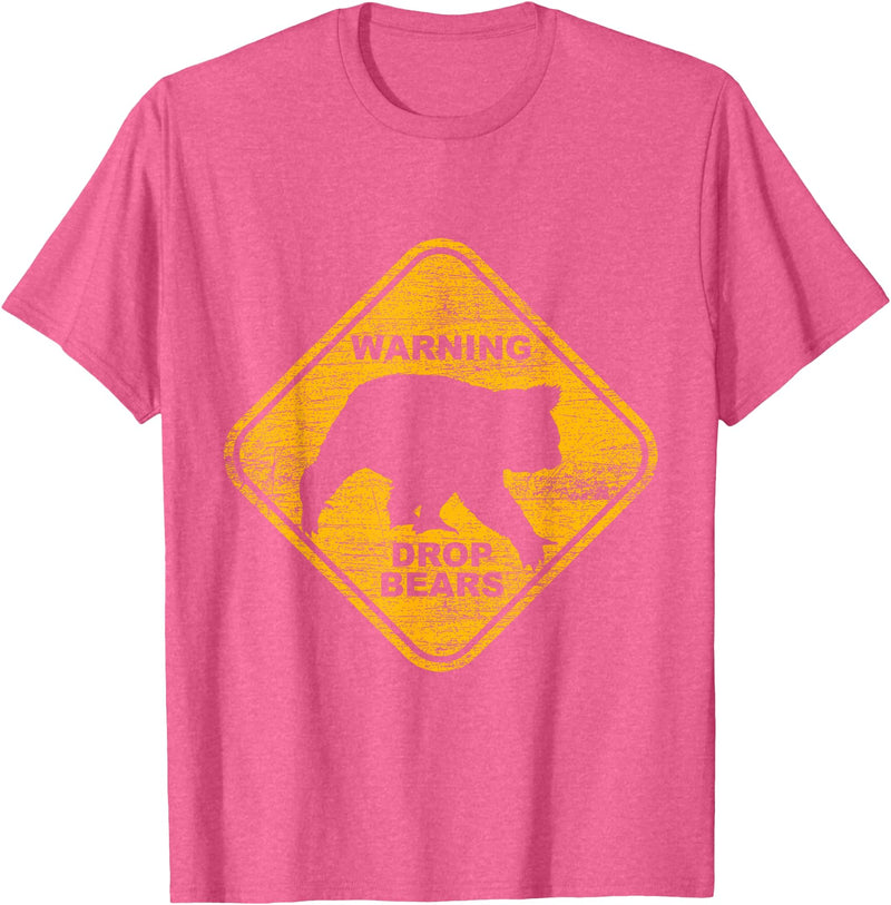 Animal Tees & Gift Idea Attention Falling Bears Animal Design Australia Gift Koala T-Shirt - Pink Heather