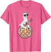 DiscoballAxis1 Funny Llama Disco Dancing Ball Groovy Retro 80s Costume T-Shirt - Pink Heather