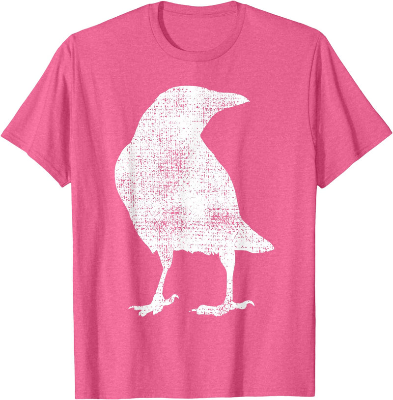 Crow Shirts Crow Raven Bird Lover Gift T-Shirt - Pink Heather