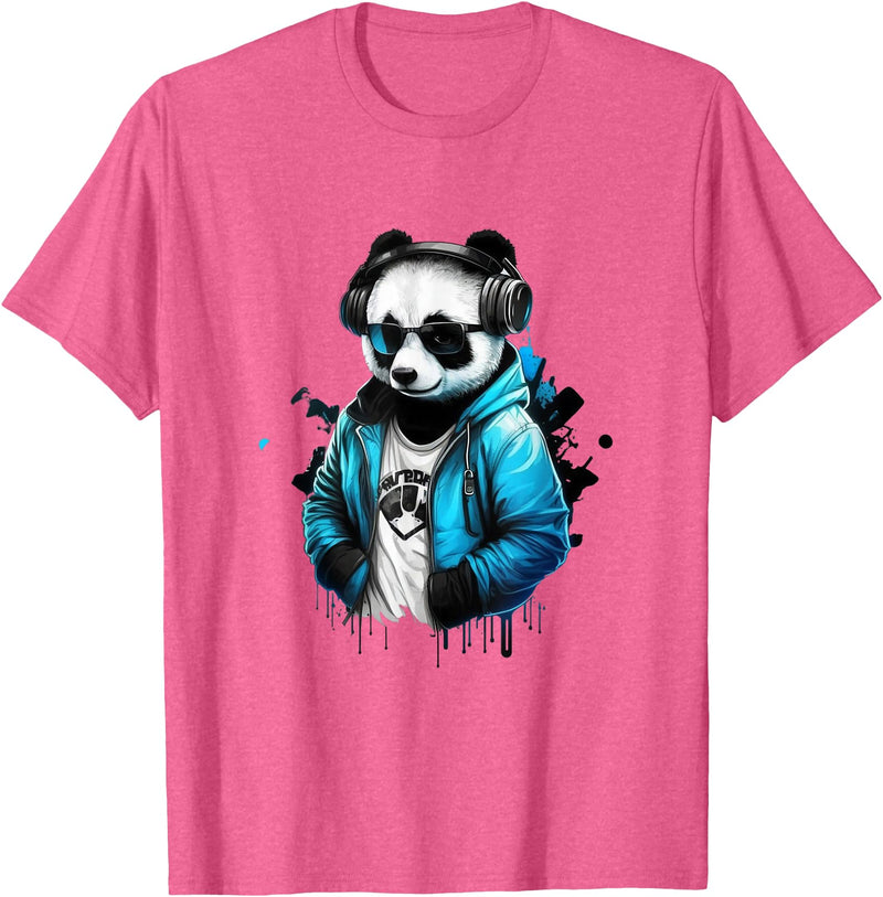Panda Musik DJ Controller Gaming Panda Panda Music DJ Controller Gaming Panda T-Shirt - Pink Heather