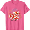 Happy Chinese New Year 2025 Lion Dance Chinese New Year Lunar New Year T-Shirt - Pink Heather