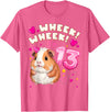 Birthday Girl by Content Design Studio 13th Birthday Girl 13 Years, Guinea Pig and Big Number 13 T-Shirt - Pink Heather