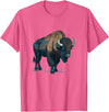 Buffalo Animal Buffalo Bison Animal Costume for Boys and Girls T-Shirt - Pink Heather