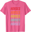 horses Apparel Horses T-Shirt - Pink Heather