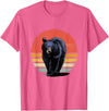 Wowsome! Retro Vintage Black Bear T-Shirt - Pink Heather