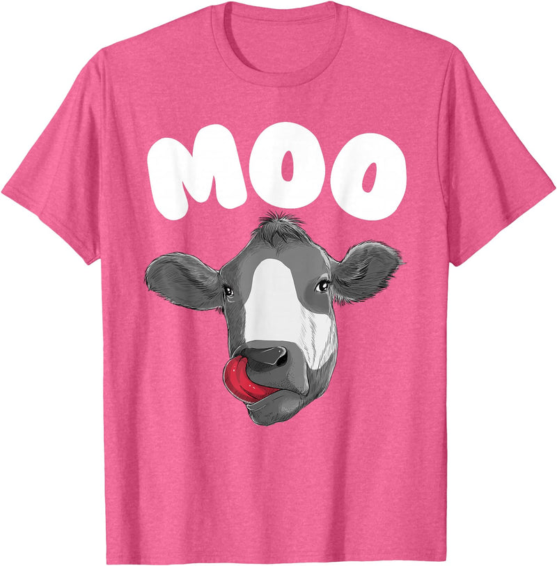 Cow Gift Cow Lover Accessories Cattle Farmer Stuff Funny Cow Design For Men Women Cow Farmer Dairy Farm Animal T-Shirt -