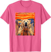 Polar Bears Polar Bear the scream meme The Scream Art Funny Polar Bear Meme T-Shirt - Pink Heather