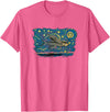 Flying Fish Vintage Night Tees Retro Vintage Style Flying Fish T-Shirt - Pink Heather