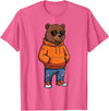 Bear Shirts For Men Women Kids Gifts Cool Bear Sunglasses Men Women Kids Boys Girls Youth Teen T-Shirt - Pink Heather