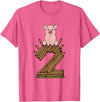 Three Little Pigs Halloween Costume Three Little Pigs Pig 2 Halloween Costume Kids Adults T-Shirt - Pink Heather