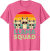 Funny Llama Gift Llama Lover Accessories & Stuff Funny Llama Design for Men Women Llama Alpaca Farm Animal T-Shirt - Pink Heather