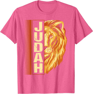 Hebrew Israelite Judah lion Lion of Judah Lion Hebrew Israelites jewish T-Shirt - Pink Heather