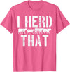 Daneisyista Vintage Cow Beef Butcher Farmer Gift T-Shirt - Pink Heather