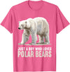 Polar Bears Polar Bear Lovers Shop Just a Boy who loves Polar Bears Polar Bear T-Shirt - Pink Heather