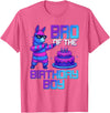 Llama Pinata Birthday Family Bday Party Decoration Brother of Birthday Boy Llama Pinata Party Family Matching T-Shirt - Pink Heather