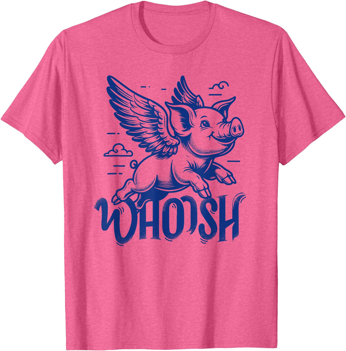 Lustige Schwein Schweinchen Liebhaber Geschenkidee Flying Pig Pig with Wings 90s Graphic T-Shirt - Pink Heather